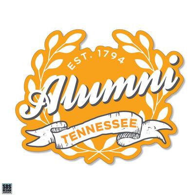 Tennessee 3.25 Inch Alumni Leaves Rugged Sticker Decal