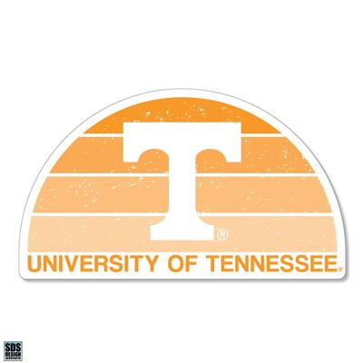 Tennessee 3.25 Inch Gradient Half Moon Rugged Sticker Decal