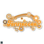  Tennessee 3.25 Inch Rainbow Flowers Rugged Sticker Decal