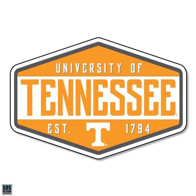 Tennessee 3.25 Inch Hexagon Badge Rugged Sticker Decal
