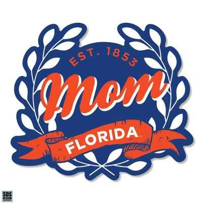 Florida 3.25 Inch Mom Leaves Rugged Sticker Decal