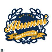  West Virginia 3.25 Inch Alumni Leaves Rugged Sticker Decal