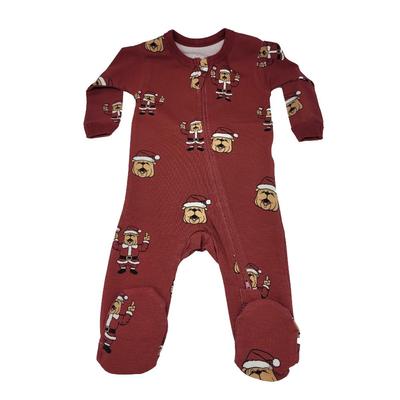 Mississippi State Bully Claus Infant Zip Sleeper