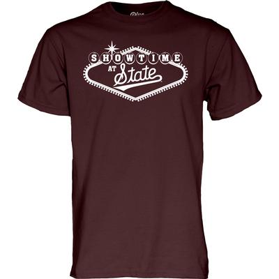 Mississippi State Blue 84 Showtime at State Sign Tee