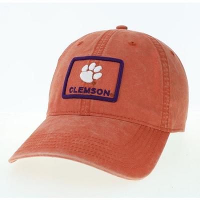 Clemson Legacy Box Logo Terra Twill Relaxed Hat