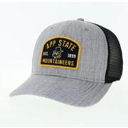  App State Legacy Est Patch Mid- Pro Snapback Trucker Hat