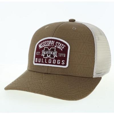 Mississippi State Legacy Est Patch Mid-Pro Snapback Trucker Hat