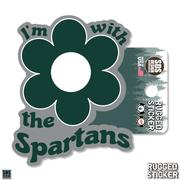  Michigan State 3.25 Inch I ' M With Flower Rugged Sticker Decal