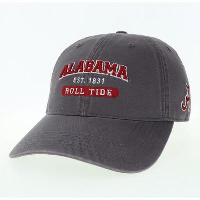 Alabama Legacy Team Est Date Relaxed Twill Hat