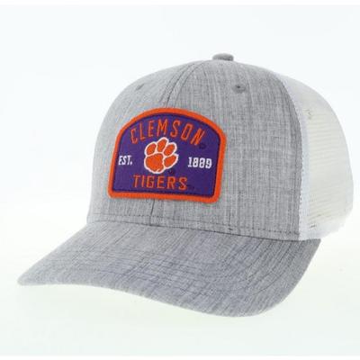 Clemson Legacy Est Patch Mid-Pro Snapback Trucker Hat