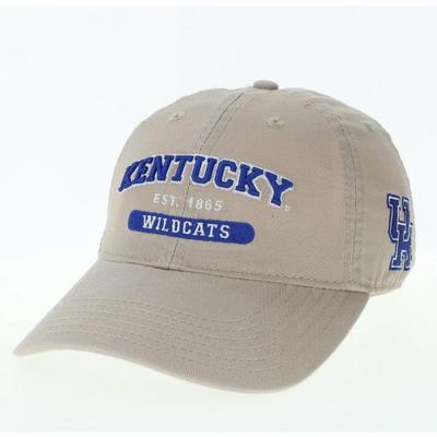 Kentucky Legacy Team Est Date Relaxed Twill Hat KHAKI