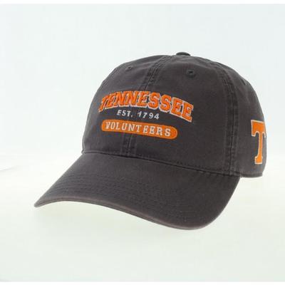 Tennessee Legacy Team Est Date Relaxed Twill Hat DK_GREY