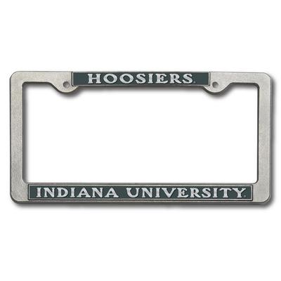 Indiana Pewter Mascot License Plate Frame