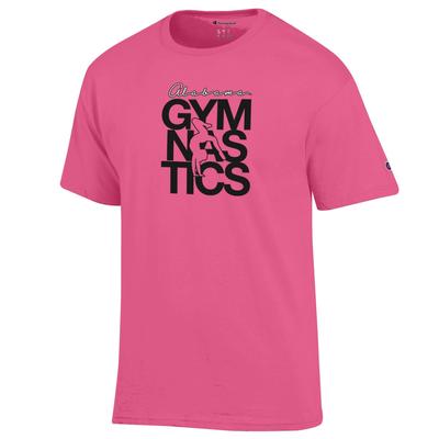 Alabama Champion Pink Gymnastics Stack Tee