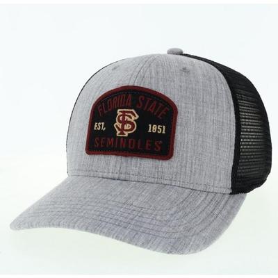 Florida State Legacy Est Patch Mid-Pro Snapback Trucker Hat