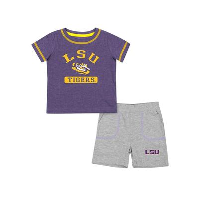 LSU Colosseum Infant Hawkins Tee and Shorts Set