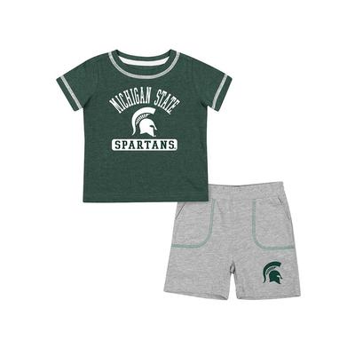 Michigan State Colosseum Infant Hawkins Tee and Shorts Set