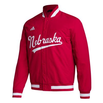 Nebraska Adidas Basecoach Jacket