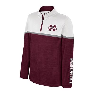 Mississippi State Colosseum YOUTH Billy 1/4 Zip Windshirt