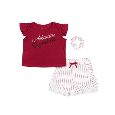 Arkansas Colosseum Toddler Harrington Tee and Shorts Set