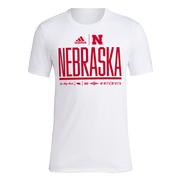  Nebraska Adidas Where I ' M From Tee