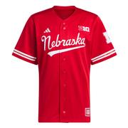  Nebraska Adidas Reverse Retro Baseball Jersey