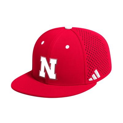 Nebraska Adidas Baseball Performance Hat