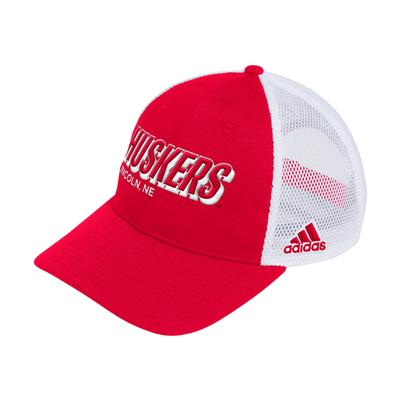 Nebraska Adidas Mascot Slouch Trucker Hat