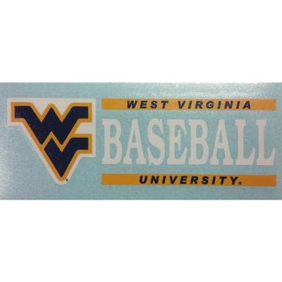 West Virginia Baseball Block Decal 6