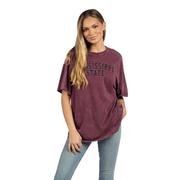  Mississippi State Metallic Stack Print The Band Tee
