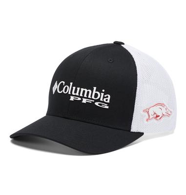 Arkansas Columbia PFG Mesh Snap Back Cap