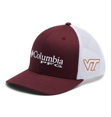 Virginia Tech Columbia PFG Mesh Snap Back Cap