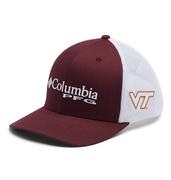  Virginia Tech Columbia Pfg Mesh Snap Back Cap