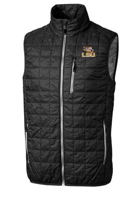 LSU Cutter & Buck Big & Tall Rainier Eco Insulated Puffer Vest