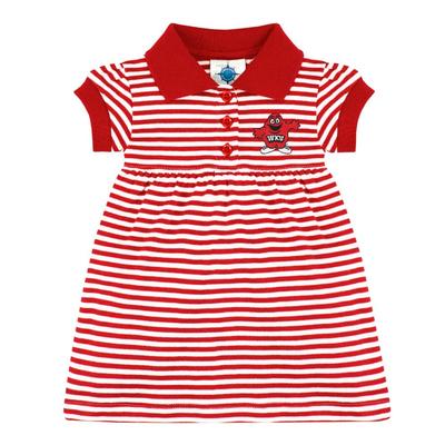 Western Kentucky Infant Striped Gameday Dress With Bloomer