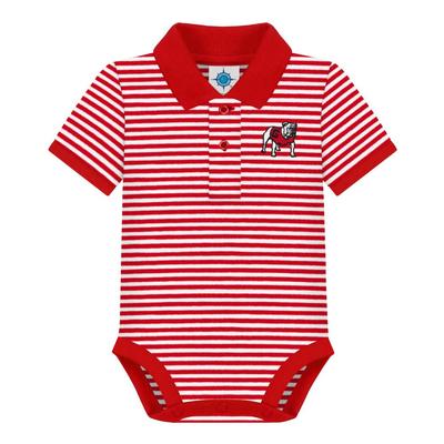 Georgia Infant Striped Polo Bodysuit