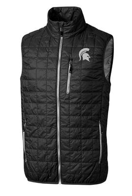 Michigan State Cutter & Buck Big & Tall Rainier Eco Insulated Puffer Vest