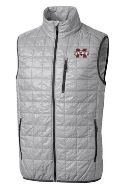 Mississippi State Cutter & Buck Big & Tall Rainier Eco Insulated Puffer Vest
