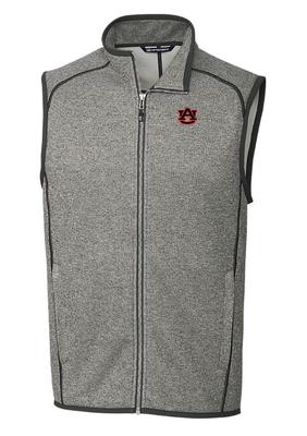 Auburn Cutter & Buck Men's Big & Tall Mainsail Sweater Knit Vest