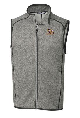 LSU Cutter & Buck Men's Big & Tall Mainsail Sweater Knit Vest