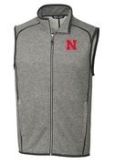  Nebraska Cutter & Buck Men's Big & Tall Mainsail Sweater Knit Vest