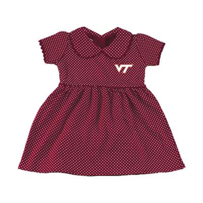 Virginia Tech Toddler Pin Dot Peter Pan Dress