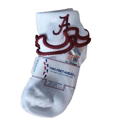Alabama Toddler Double Ripple Edge Socks