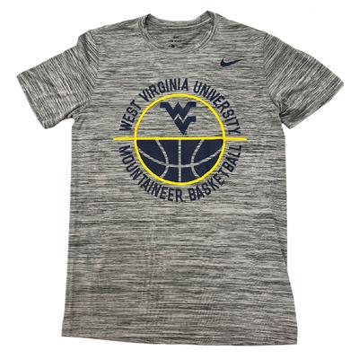 West Virginia Nike Drifit Legend Velocity Basketball Tee