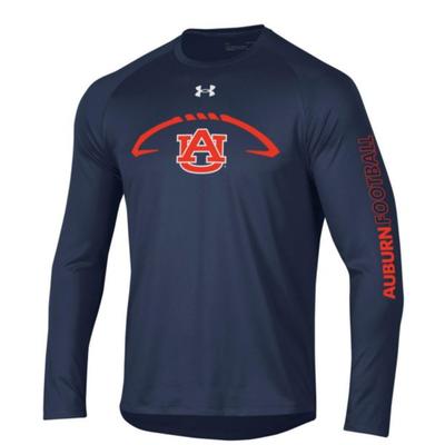 Auburn Under Armour Football Logo Tech Long Sleeve Tee