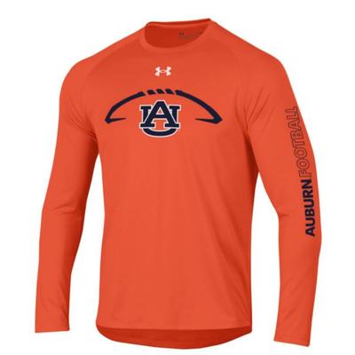Auburn Under Armour Football Logo Tech Long Sleeve Tee