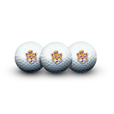 LSU Wincraft 3 Piece Golf Ball Set