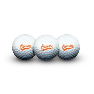Clemson Wincraft 3 Piece Golf Ball Set