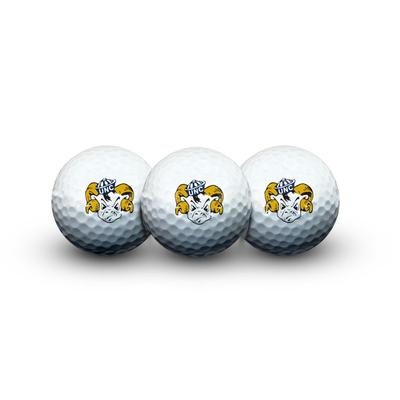 UNC Wincraft 3 Piece Golf Ball Set