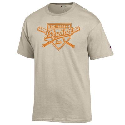 Tennessee Champion Baseball Script Over Plate Tee
